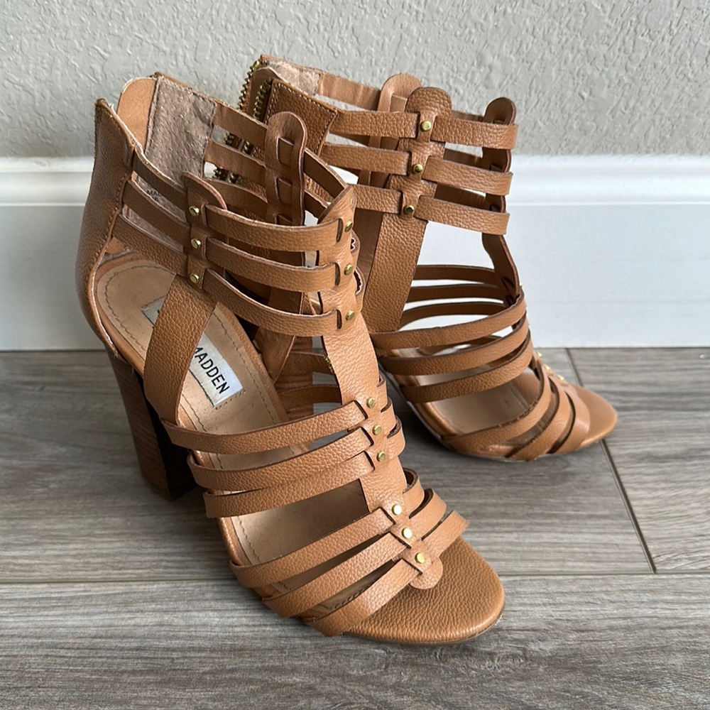 Steve Madden block cage heels